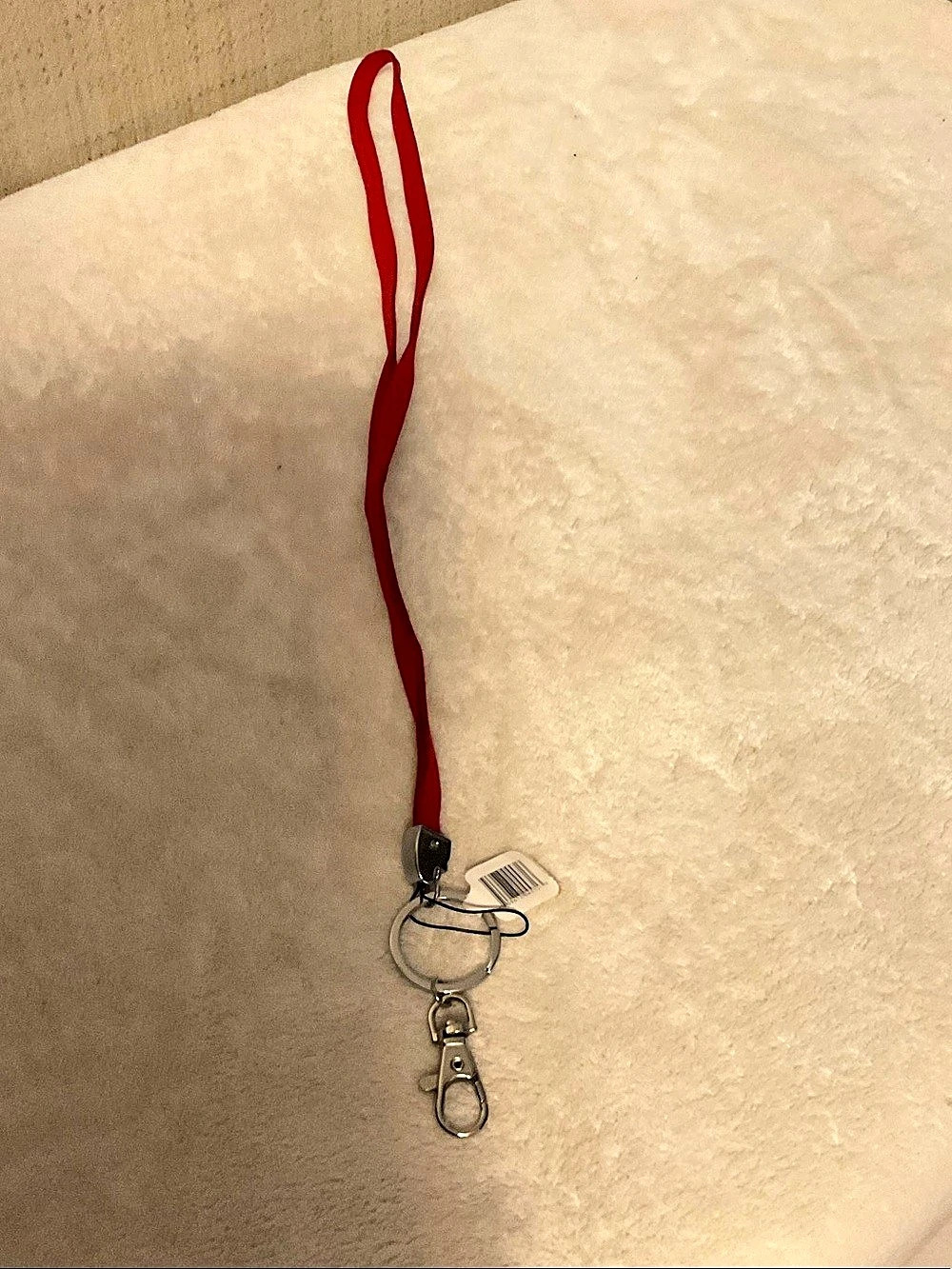 Red Lanyard Keychain NWT